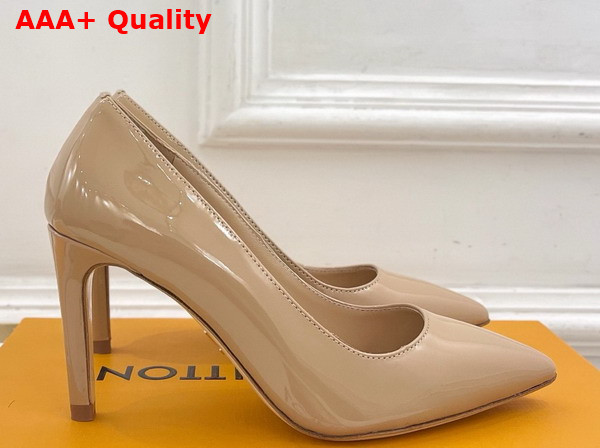 Louis Vuitton Gala Pump in Nude Patent Calf Leather Replica