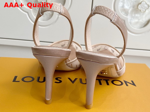 Louis Vuitton Gala Slingback Pump in Nude Translucent Mesh and Strass 1AJPUY Replica