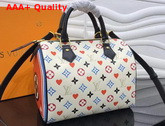 Louis Vuitton Game On Speedy Bandouliere 25 White Transformed Game On Monogram Canvas M57466 Replica