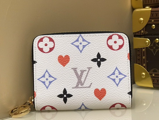 Louis Vuitton Game On Zippy Coin Purse White Transformed Game On Canvas Replica