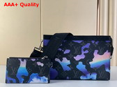 Louis Vuitton Gaston Wearable Wallet Dreamy Blue Sunrise Monogram Eclipse Coated Canvas M81753 Replica