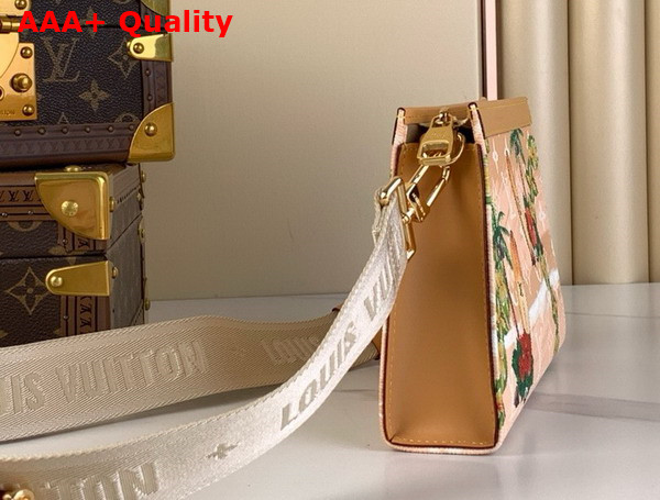 Louis Vuitton Gaston Wearable Wallet in Sand Monogram Surfin Coated Canvas Replica