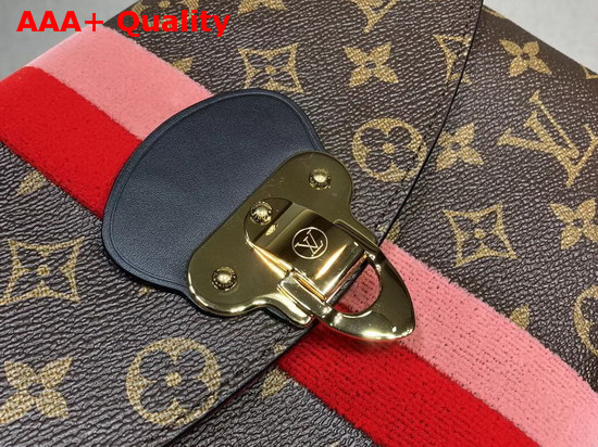 Louis Vuitton Georges BB Monogram Canvas Coquelicot Red Stripe Replica