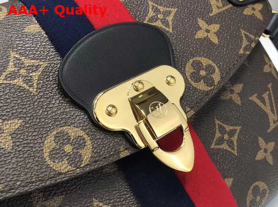 Louis Vuitton Georges BB Monogram Canvas with Navy Cherry Stripe Replica