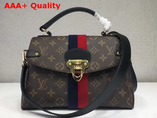 Louis Vuitton Georges BB Monogram Canvas with Navy Cherry Stripe Replica