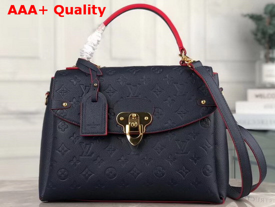 Louis Vuitton Georges MM Marine Rouge Monogram Empreinte Leather M53945 Replica