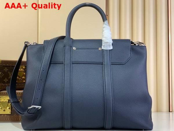 Louis Vuitton Georges Tote MM Encre Grained Cuir Millesime Calfskin M11663 Replica