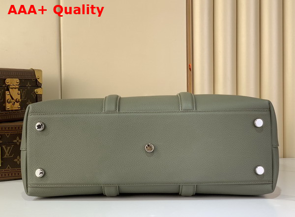 Louis Vuitton Georges Tote MM Khaki Cuir Millesime Calfskin Leather M23154 Replica