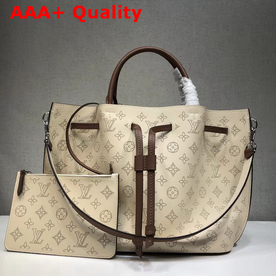 Louis Vuitton Girolata Cream Mahina Perforated Leather Replica