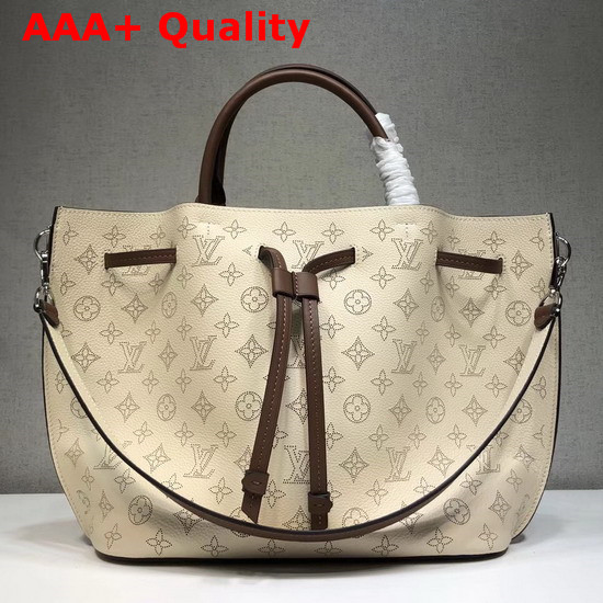 Louis Vuitton Girolata Cream Mahina Perforated Leather Replica
