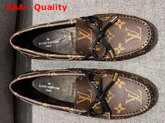 Louis Vuitton Gloria Loafer Patent Monogram Canvas Replica