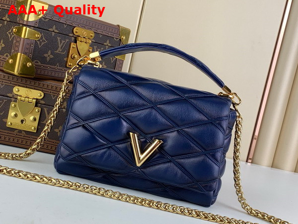 Louis Vuitton Go 14 MM Bag in Navy Blue Lamb Leather M23682 Replica