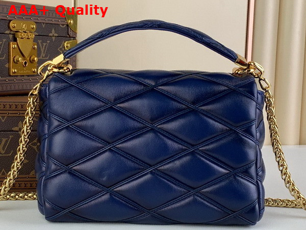 Louis Vuitton Go 14 MM Bag in Navy Blue Lamb Leather M23682 Replica