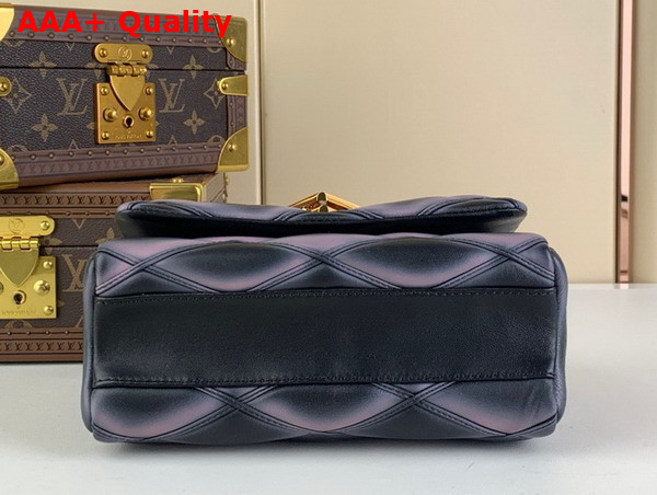 Louis Vuitton Go 14 MM Handbag in Black and Pink Lamb Leather M23569 Replica
