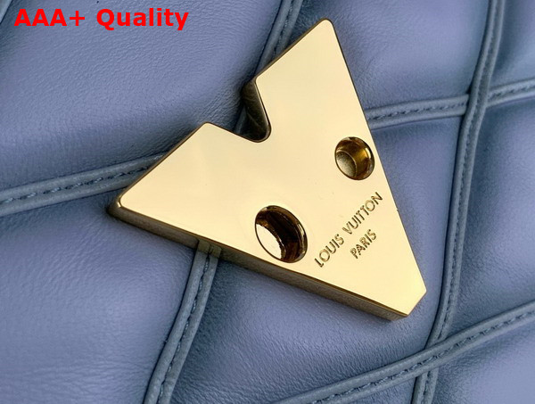 Louis Vuitton Go 14 MM Handbag in Ecume Gray Quilted Lambskin M24186 Replica
