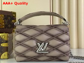 Louis Vuitton Go 14 MM Handbag in Taupe Quilted Lambskin Malletage Pattern M23045 Replica