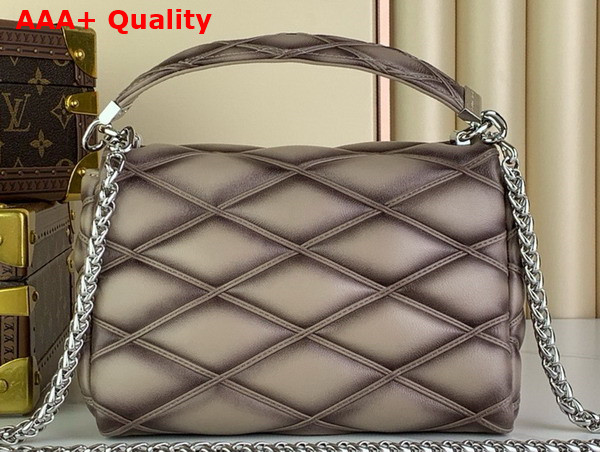 Louis Vuitton Go 14 MM Handbag in Taupe Quilted Lambskin Malletage Pattern M23045 Replica