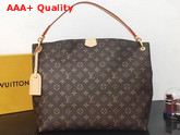 Louis Vuitton Graceful MM Hobo Monogram Coated Canvas Beige Lining M43704 Replica