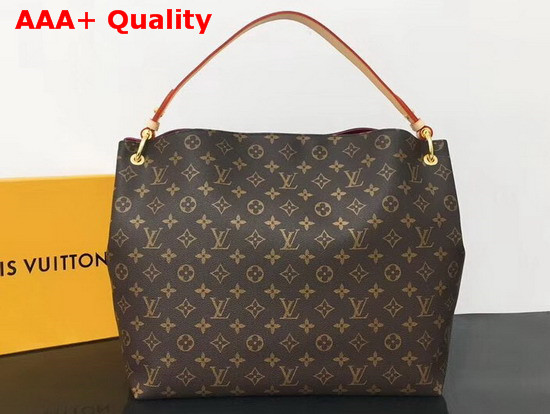 Louis Vuitton Graceful MM Hobo Monogram Coated Canvas Pivoine Lining M43703 Replica