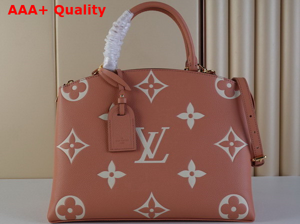Louis Vuitton Grand Palais Bicolor Monogram Empreinte Leather Rose Trianon Creme Replica