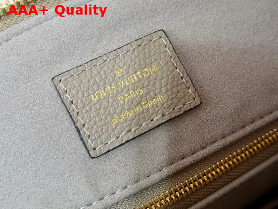 Louis Vuitton Grand Palais Tote Bag Bicolor Monogram Empreinte Leather Dove Cream Replica