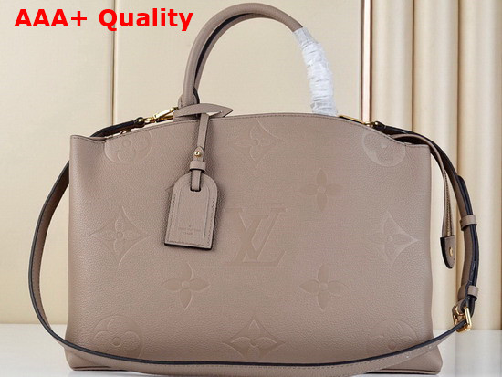 Louis Vuitton Grand Palais Tote Bag Turtledove Monogram Empreinte Leather M45833 Replica