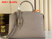 Louis Vuitton Grand Palais Tote Bag in Tourterelle Monogram Empreinte Leather M45833 Replica
