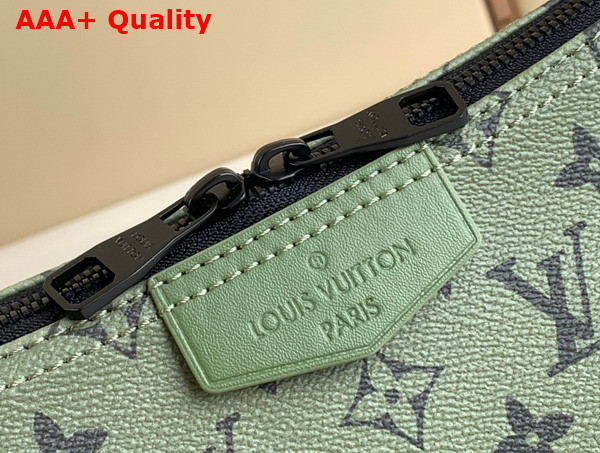 Louis Vuitton Hamac Bag in Khaki Green and Vermillion Red Monogram Coated Canvas M23779 Replica