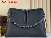 Louis Vuitton Hand It All MM Bag in Black Mahina Calfskin M24132 Replica