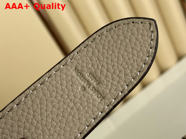 Louis Vuitton Hand It All MM Bag in Galet Gray Mahina Calfskin Replica