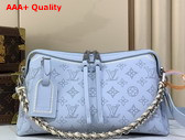 Louis Vuitton Hand It All PM Bleu Olympe Perforated Mahina Calfskin Leather with Embroidery M29317 Replica