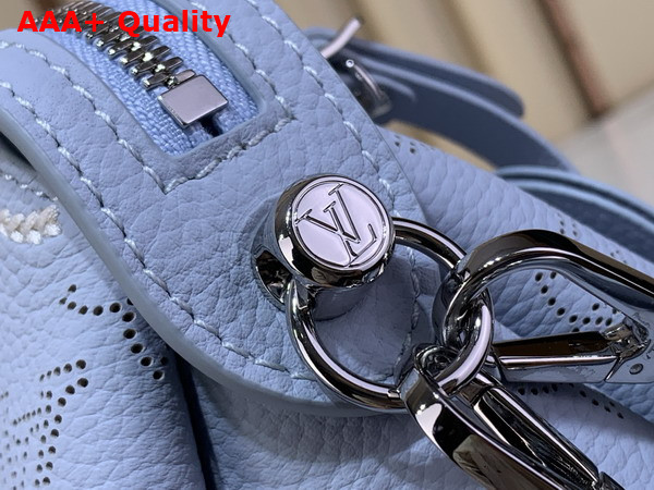 Louis Vuitton Hand It All PM Bleu Olympe Perforated Mahina Calfskin Leather with Embroidery M29317 Replica