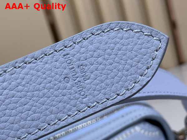 Louis Vuitton Hand It All PM Bleu Olympe Perforated Mahina Calfskin Leather with Embroidery M29317 Replica