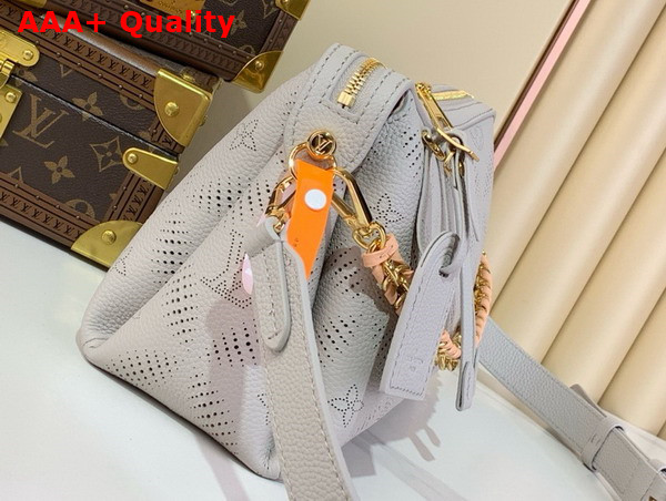Louis Vuitton Hand it All PM Pink Gray Perforated Mahina Calfskin Leather M13157 Replica
