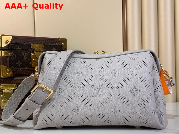 Louis Vuitton Hand it All PM Pink Gray Perforated Mahina Calfskin Leather M13157 Replica