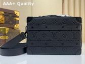 Louis Vuitton Handle Soft Trunk Black Taurillon Monogram Calf Leather M59163 Replica