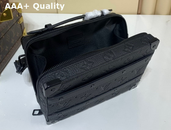 Louis Vuitton Handle Soft Trunk Black Taurillon Monogram Calf Leather M59163 Replica