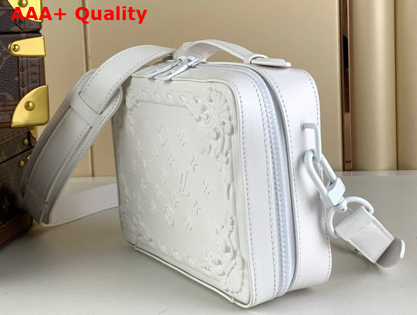 Louis Vuitton Handle Soft Trunk in Optic White Calf Leather M21833 Replica