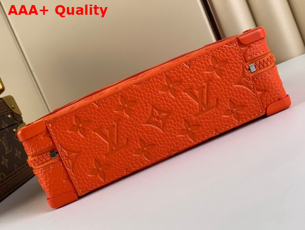 Louis Vuitton Handle Soft Trunk in Orange Taurillon Monogram Leather Replica