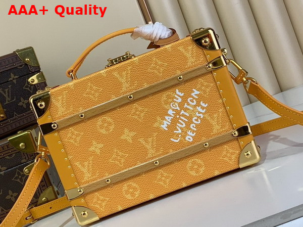 Louis Vuitton Handle Trunk in Yellow Monogram Heritage Coated Canvas M12458 Replica