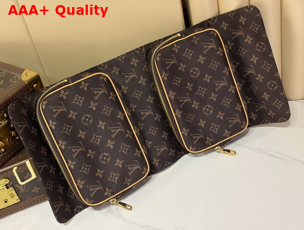 Louis Vuitton Hanging Toiletry Bag in Monogram Louis Vuitton Silk Tech M2A500 Replica