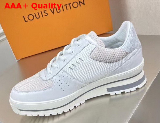 Louis Vuitton Harlem Richelieu Sneaker White Epi Leather Calf Leather and Textile Replica