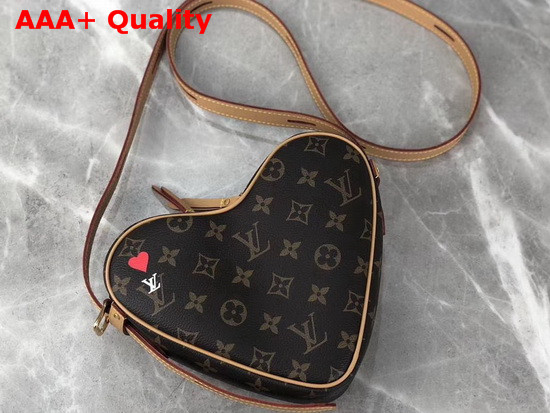 Louis Vuitton Heart Shoulder Bag in Monogram Canvas Replica