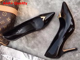 Louis Vuitton Heartbreaker Pump Black Plain Calf Leather 1A2YGY Replica