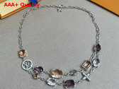 Louis Vuitton Heirloom Necklace Palladium Toned Metal M03035 Replica