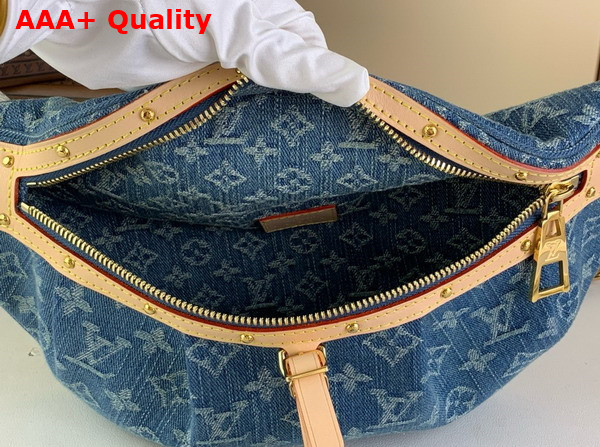 Louis Vuitton High Rise Bumbag in Blue Monogram Denim M46837 Replica