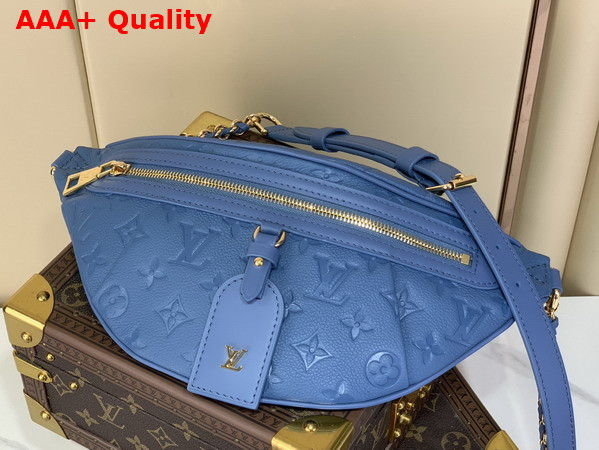 Louis Vuitton High Rise PM Denim Blue Monogram Empreinte Leather M28356 Replica