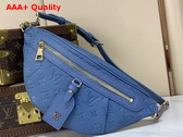 Louis Vuitton High Rise PM Denim Blue Monogram Empreinte Leather M28356 Replica