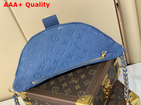 Louis Vuitton High Rise PM Denim Blue Monogram Empreinte Leather M28356 Replica