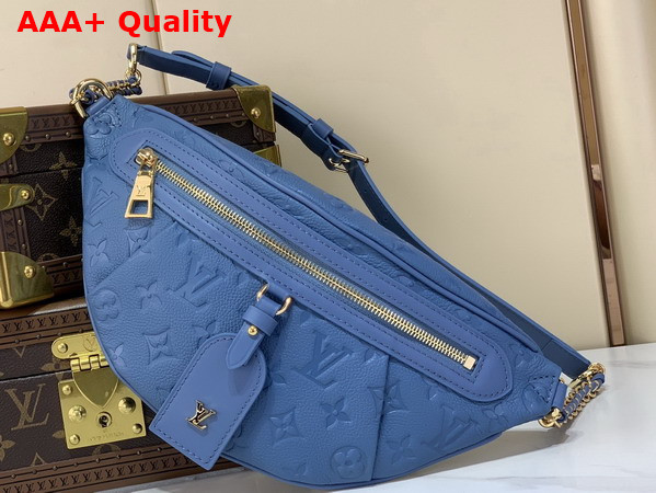Louis Vuitton High Rise PM Denim Blue Monogram Empreinte Leather M28356 Replica